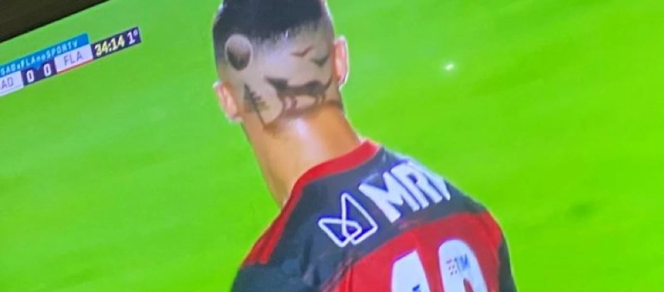 Ποδοσφαιριστής έφτιαξε ένα έργο τέχνης στο κεφάλι του και έγινε viral (βίντεο)